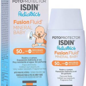کرم ضد آفتاب SPF50 ایزدین 100% معدنی نوزاد کودک اصل✔️ سینرخ